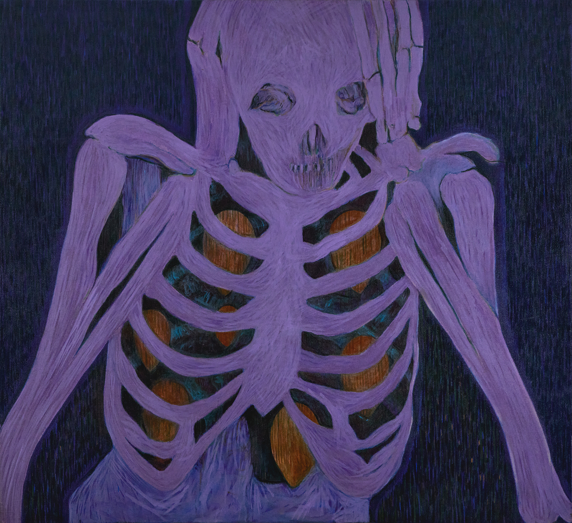 Pandemic, an acrylic on canvas work by Hervé Constant