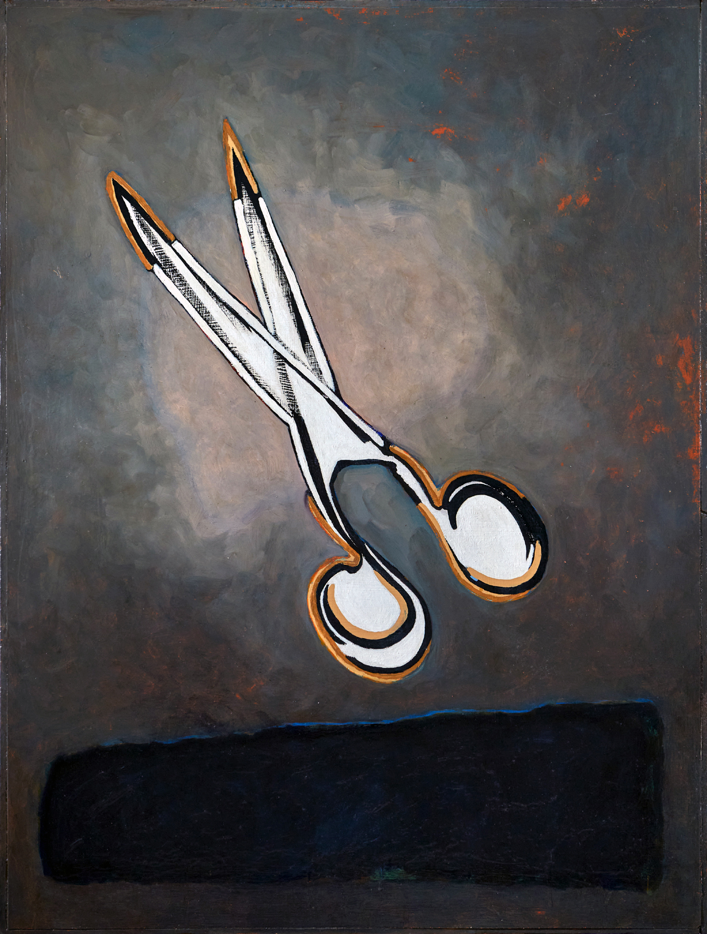 Constant’s 2019 oil on panel piece titled Flight